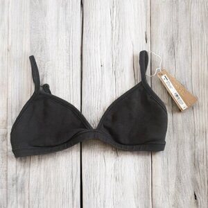 NWT Skims Black Outdoor Triangle Bralette Sz M